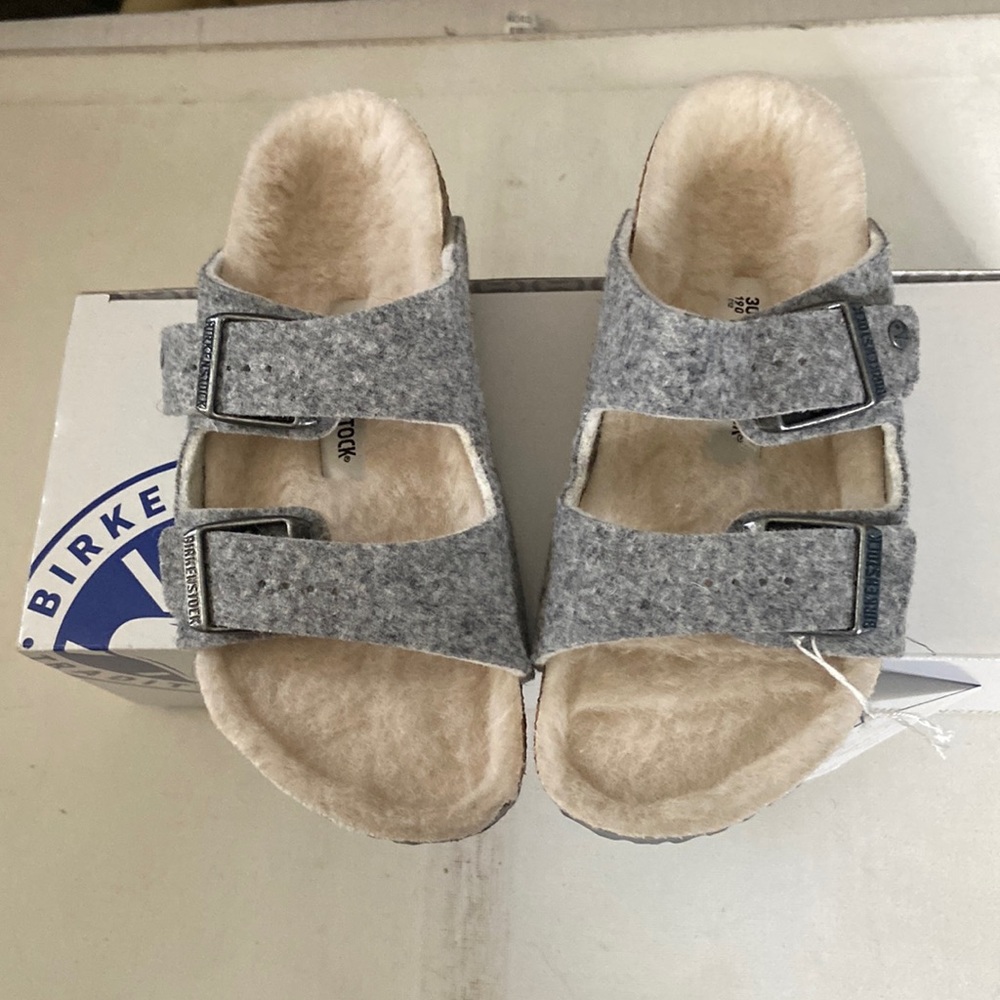 Birkenstock Arizona Happy Lamb sandals nib